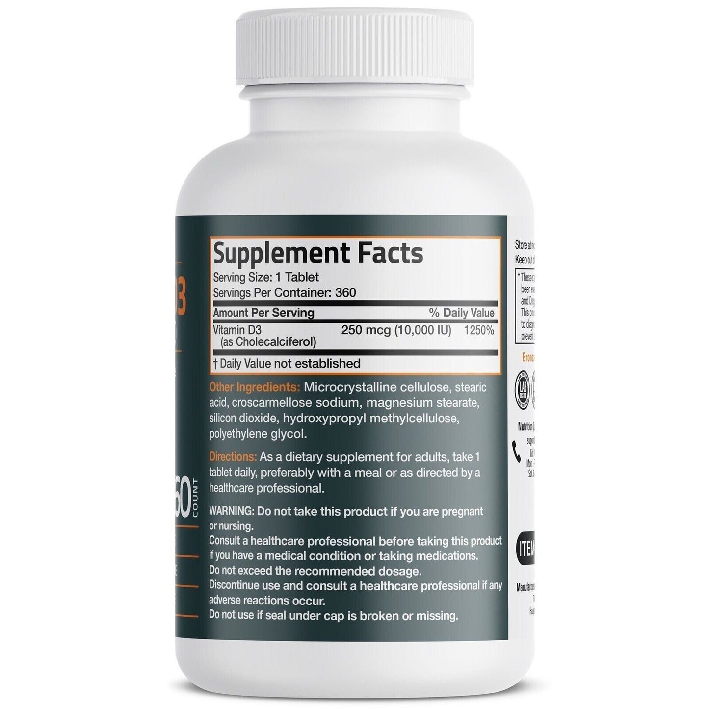Bronson Vitamin D3 10000iu (250 MCG) MEGA VALUE PACK - My Store