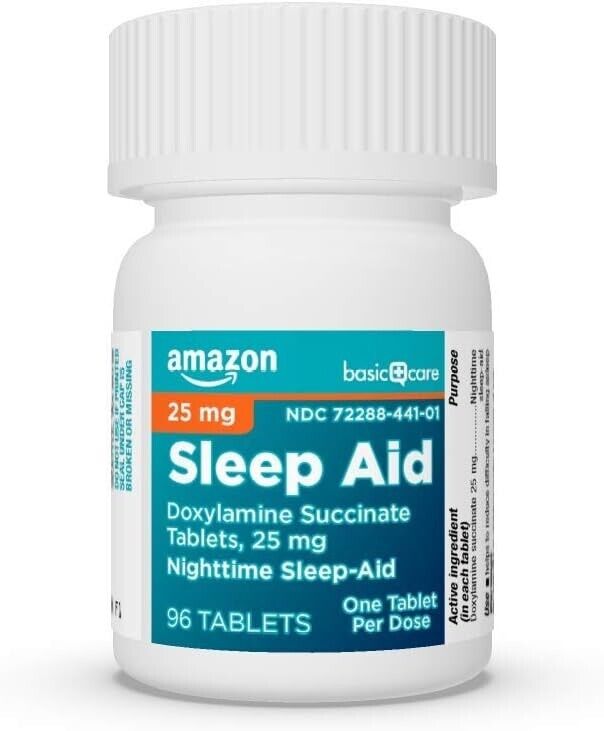 Basic Care SLEEP AID 25mg 96Tablets - My Store