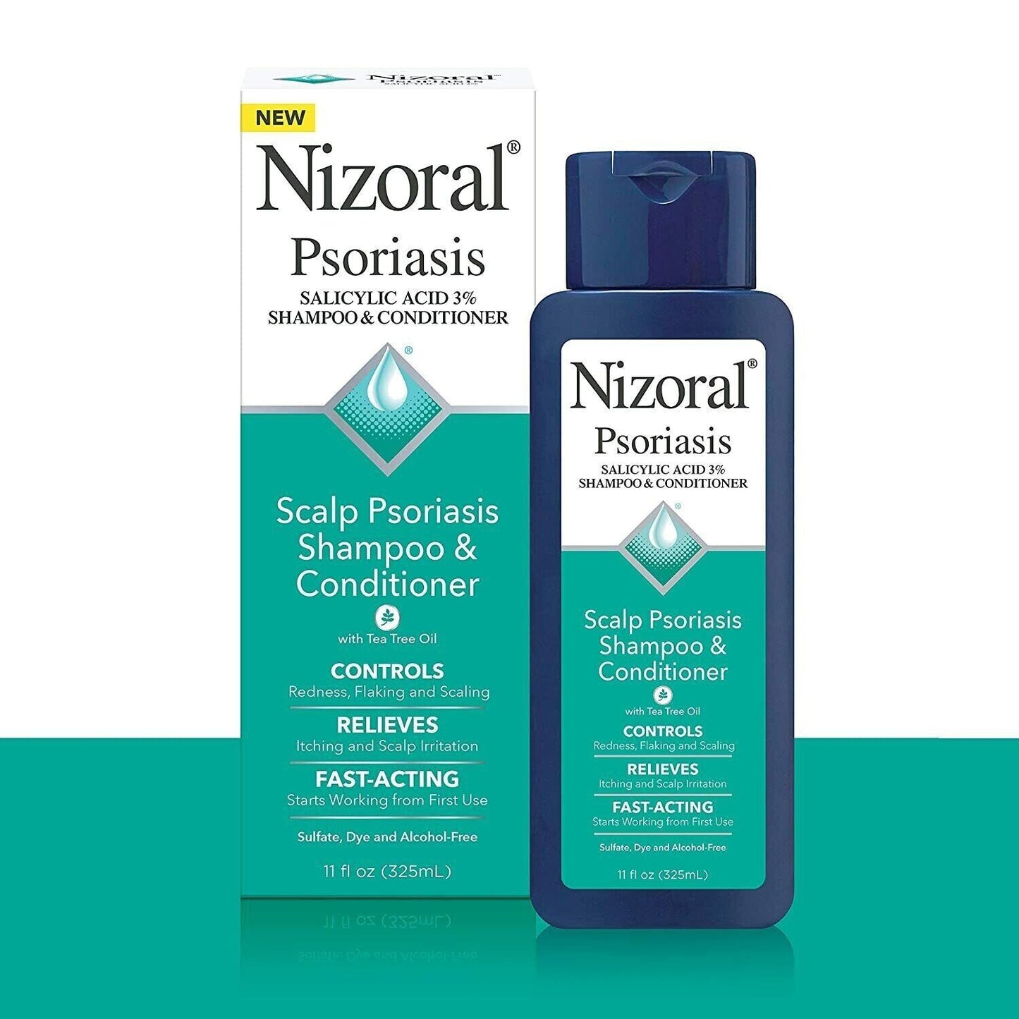 Nizoral Scalp Psoriasis Shampoo & Conditioner Itchy Dry Eczema Relief 325mL NEW - myvitamincentre