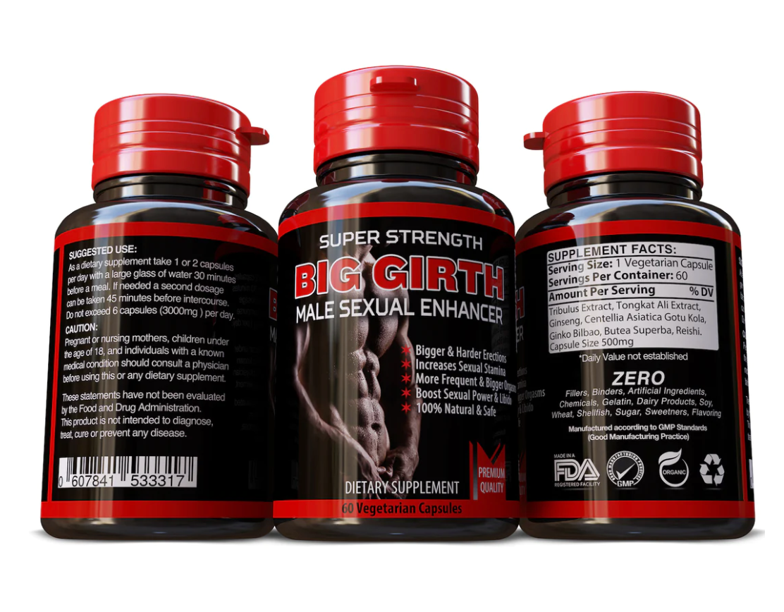 BIG GIRTH ,Thicker , Rounder , Stronger , Enhancement Pills - My Store