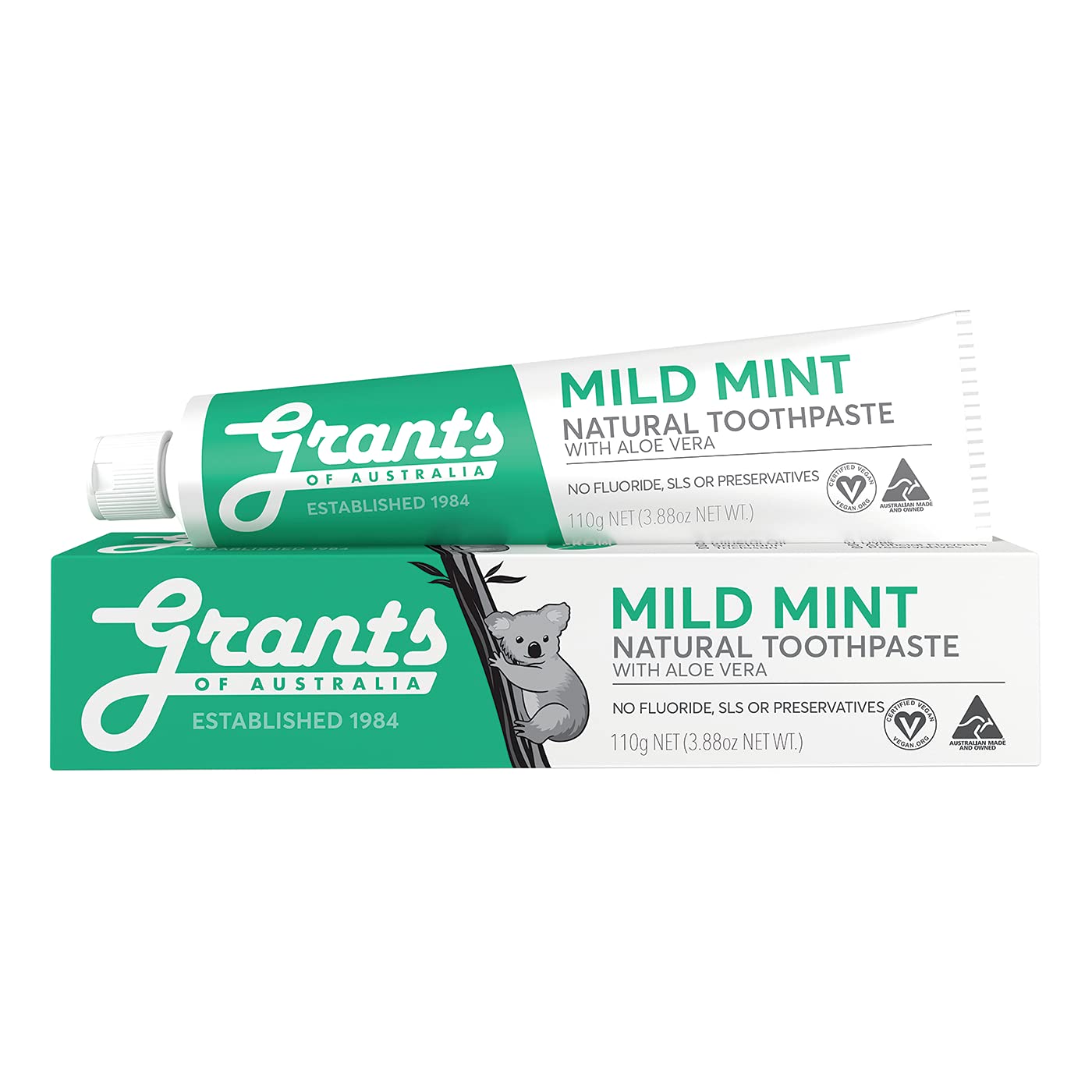 Grants Mild Mint Toothpaste, 110 g - myvitamincentre