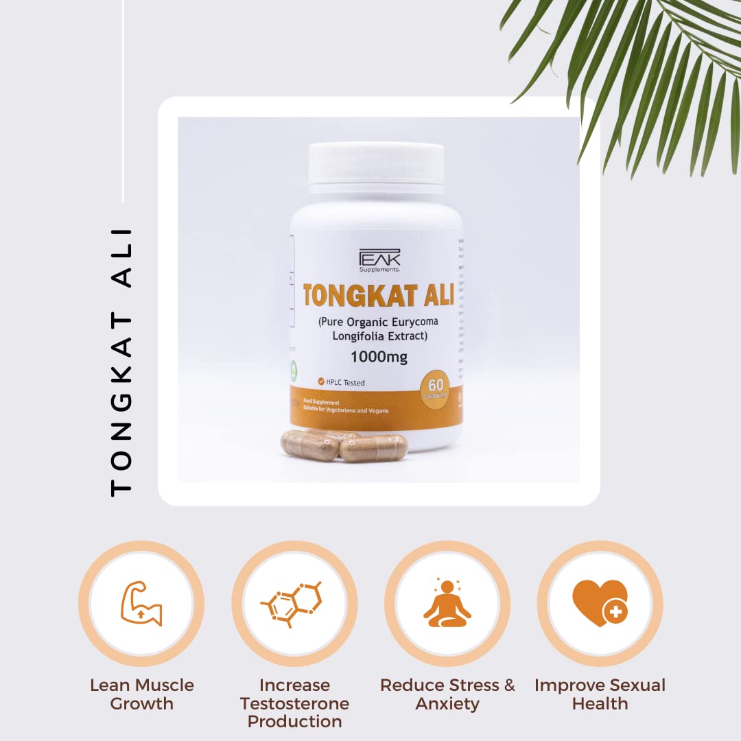 Premium Tongkat Ali Longjack | High Dosage 200:1 Root Extract (1 Months Supply) - myvitamincentre