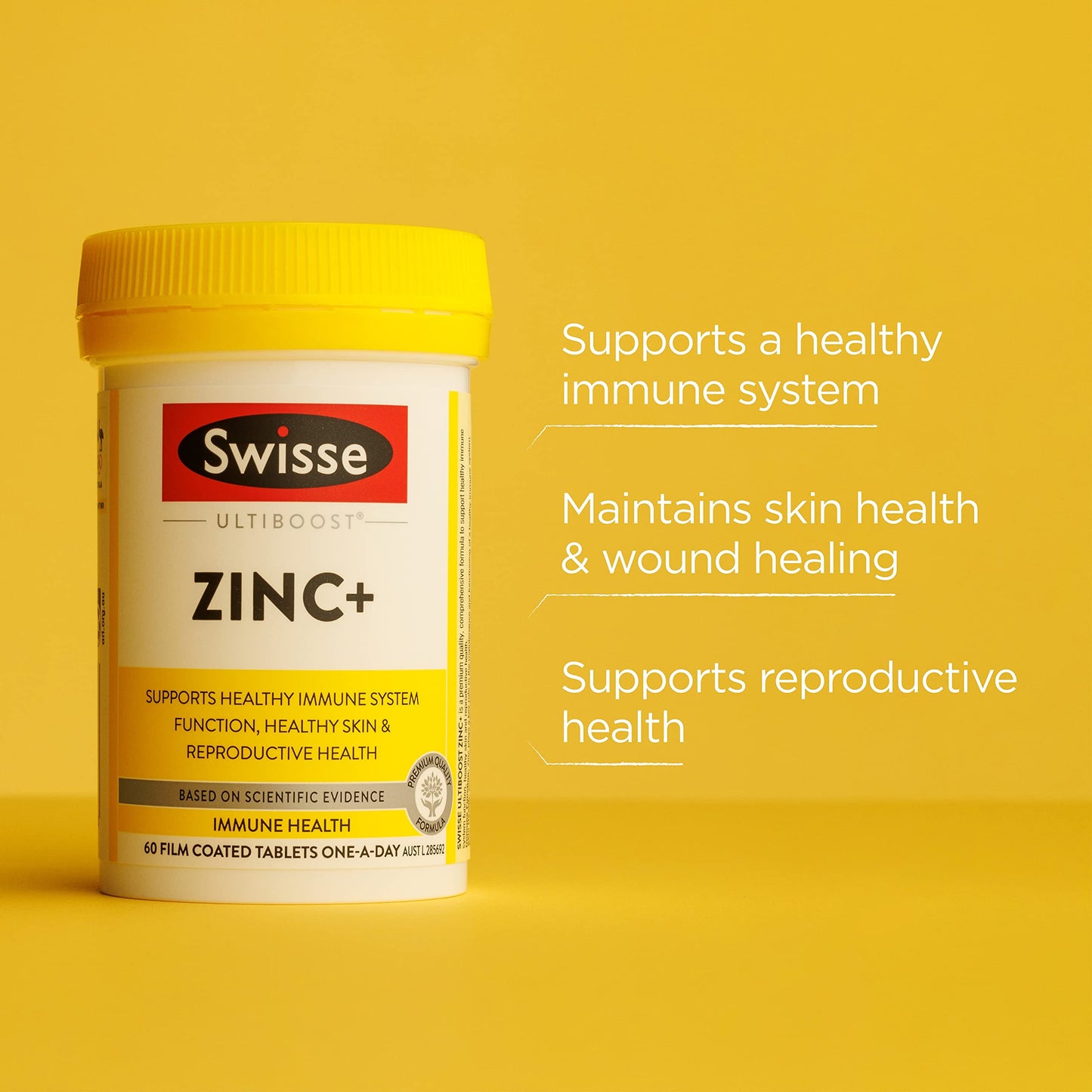 Swisse Ultiboost Zinc+ Tablets, 60 Count - myvitamincentre