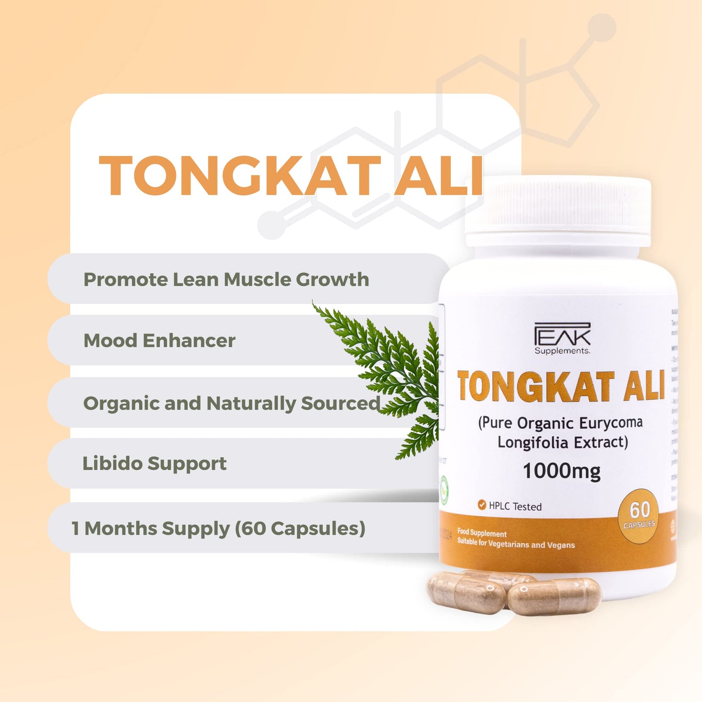 Premium Tongkat Ali Longjack | High Dosage 200:1 Root Extract (1 Months Supply) - myvitamincentre