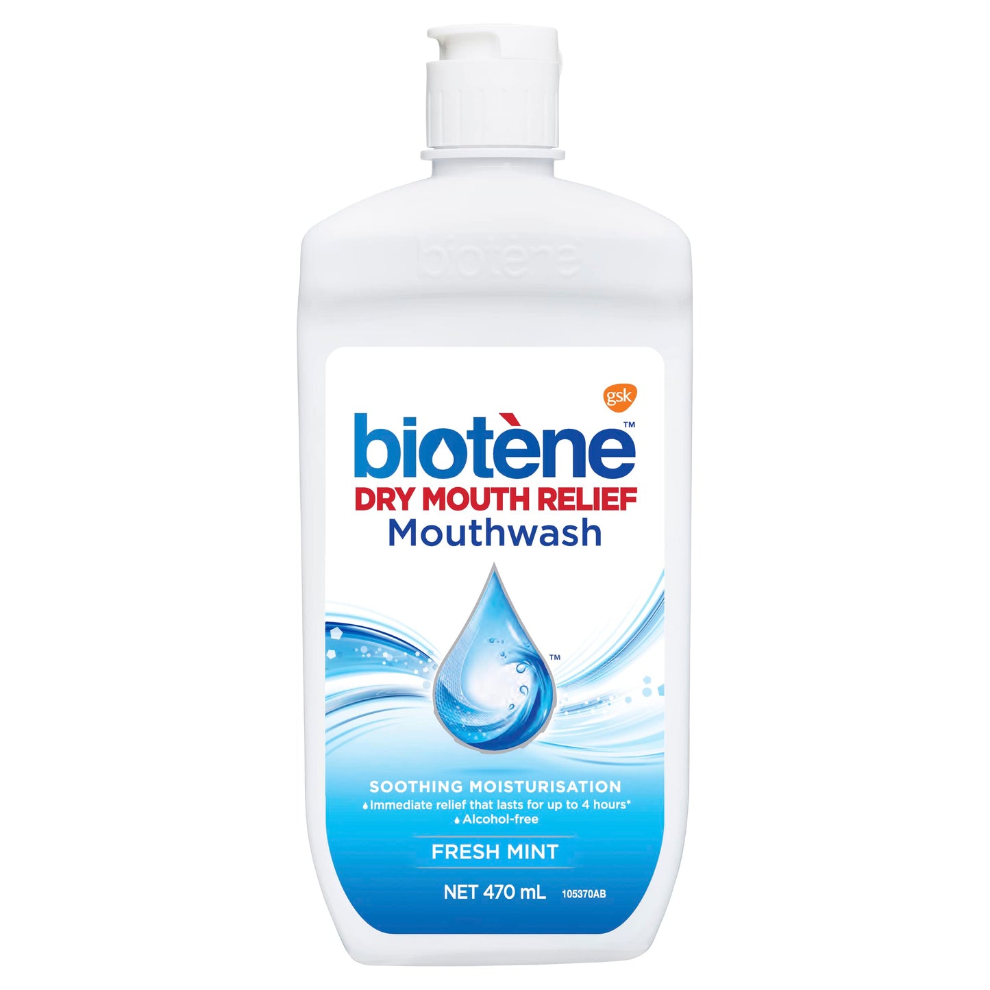 Biotene Oral Rinse Mouthwash to moisturise a Dry Mouth, Breath Freshener and Soothing Moisturisation, Fresh Mint, 470ml - myvitamincentre