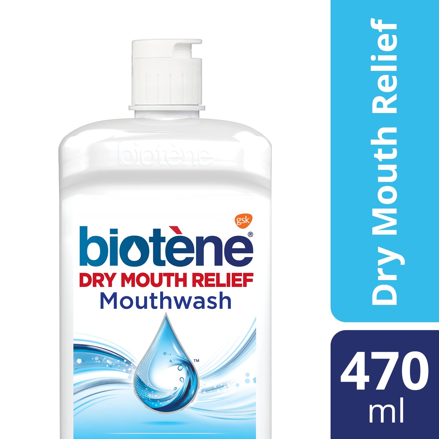 Biotene Oral Rinse Mouthwash to moisturise a Dry Mouth, Breath Freshener and Soothing Moisturisation, Fresh Mint, 470ml - myvitamincentre