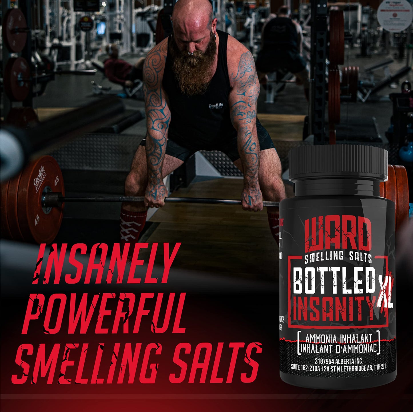 Ward Smelling Salts - Bottled Insanity - Insanely Strong Ammonia Inhalant | Smelling Salt for Powerlifting Hockey Football and More - myvitamincentre