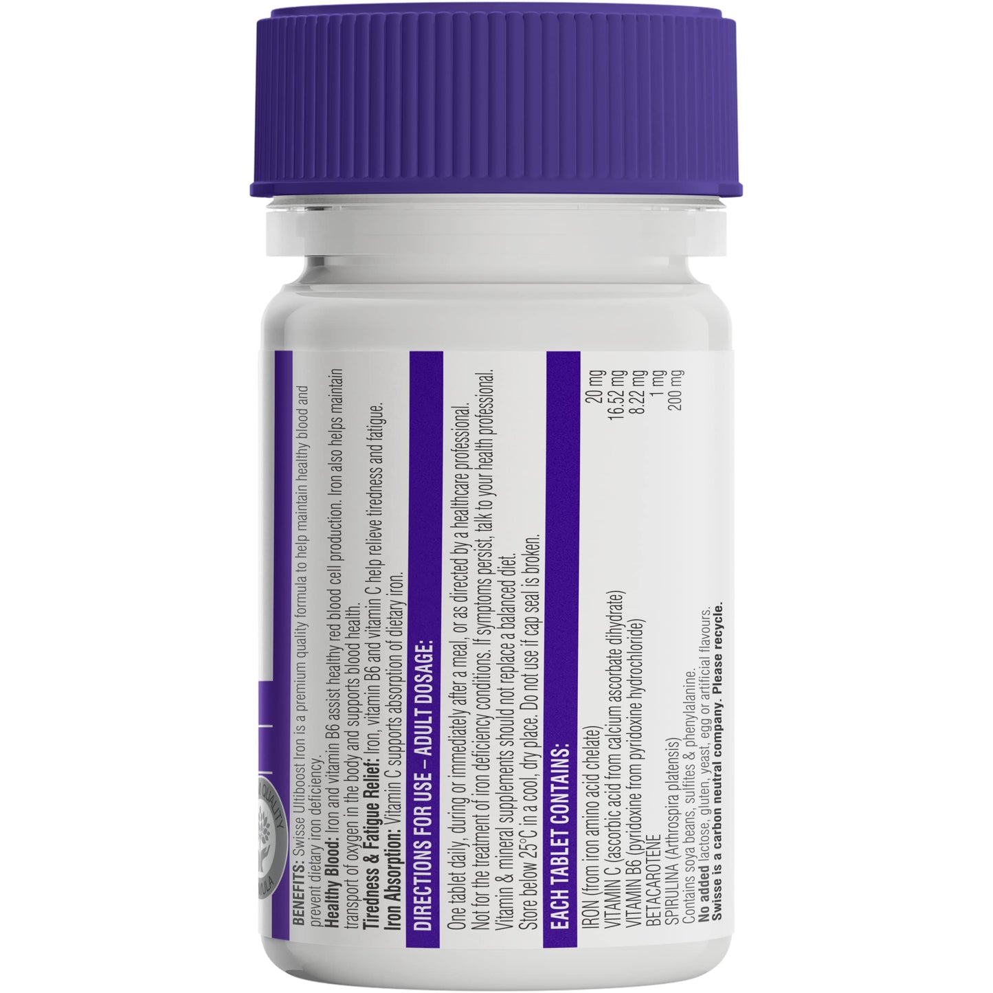 Swisse Ultiboost Iron, 30 Tablets - myvitamincentre