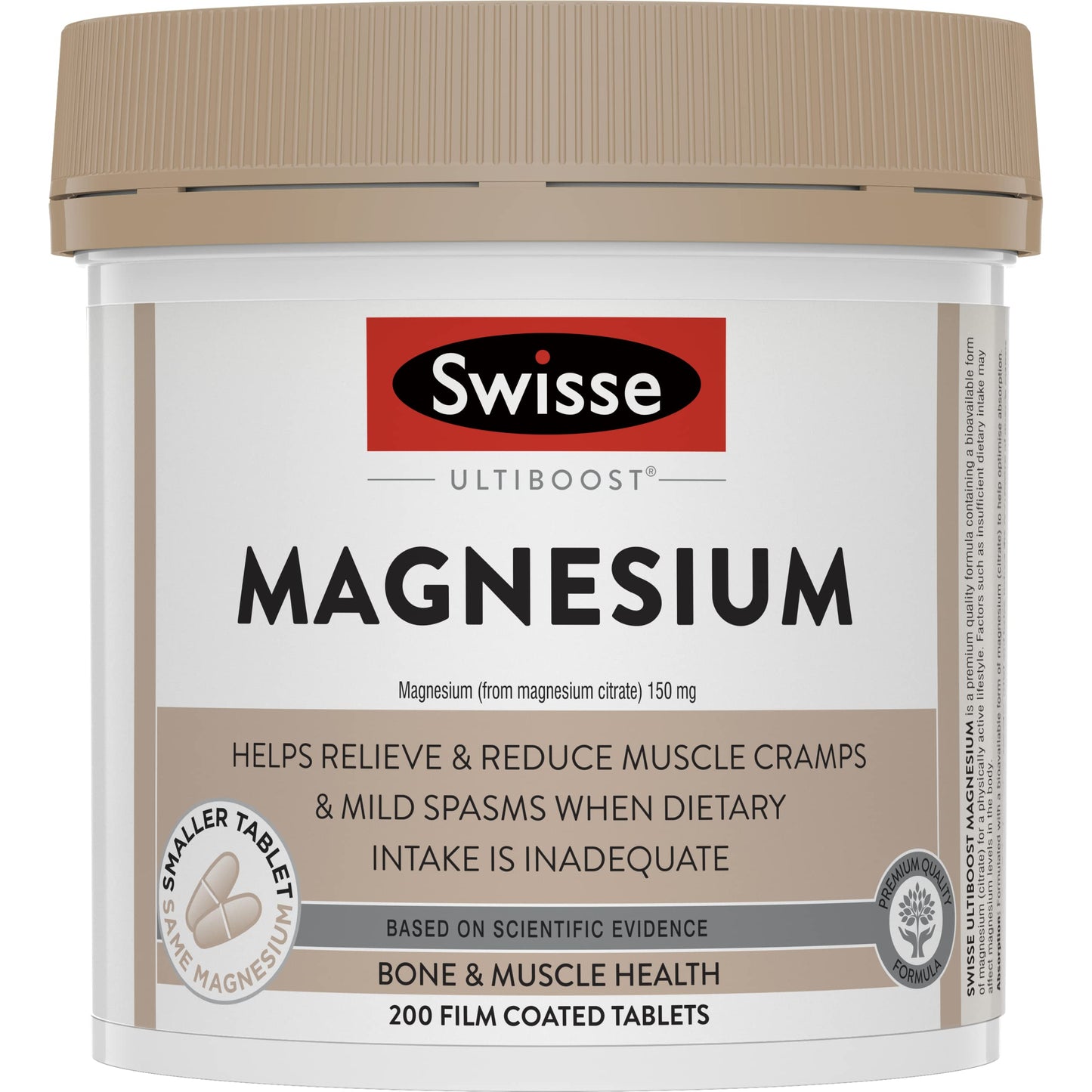 Swisse Ultiboost Magnesium | Helps Maintain a Healthy Nervous System & Muscle Function | 200 Tablets - myvitamincentre