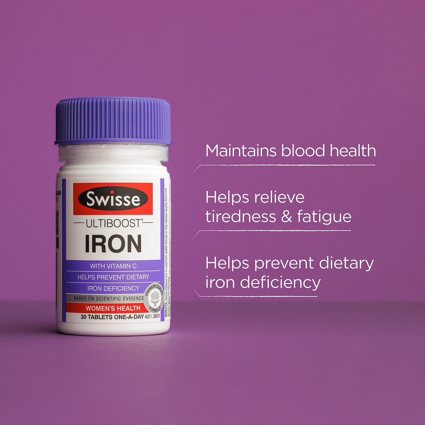 Swisse Ultiboost Iron, 30 Tablets - myvitamincentre