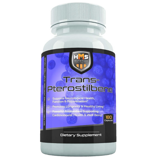 TRANS-PTEROSTILBENE 200mg Anti Aging Longevity Cognitive NAD+ Booster Supplement - myvitamincentre