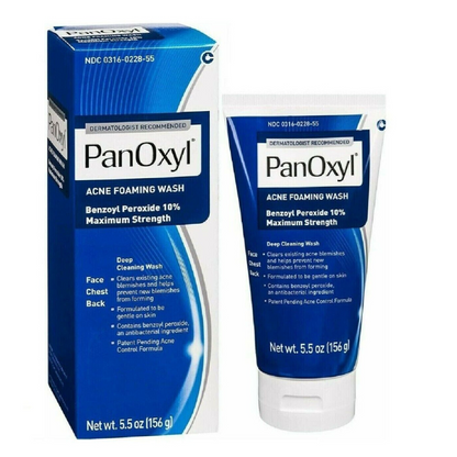 PanOxyl Benzoyl Peroxide 10% Foaming Acne Wash Skin Care - 156g - myvitamincentre