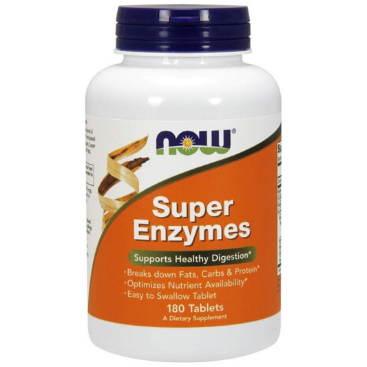 Now Foods Super Enzymes 180 Tablets Healthy Digestion Advanced formula - myvitamincentre