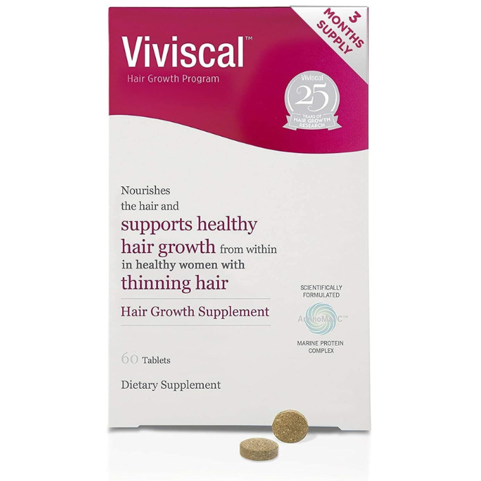 Viviscal Women's Hair Supplement 60 Tablets Promotes Hair Growth - myvitamincentre