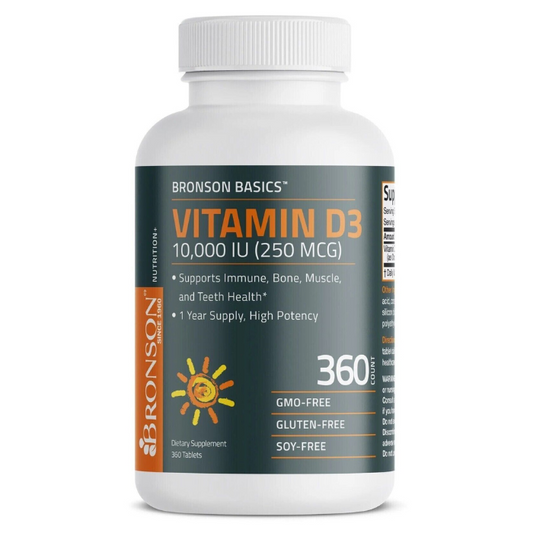 Bronson Vitamin D3 10000iu (250 MCG) MEGA VALUE PACK - My Store