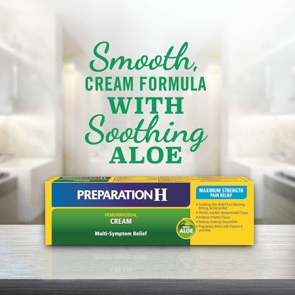 Preparation H Hemorrhoidal Cream With Aloe 26g / 0.9oz Tube - FREE SHIPPING AU - myvitamincentre