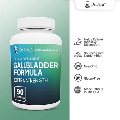 Dr. Berg’s Gallbladder Formula Extra Strength 90 Capsules - myvitamincentre