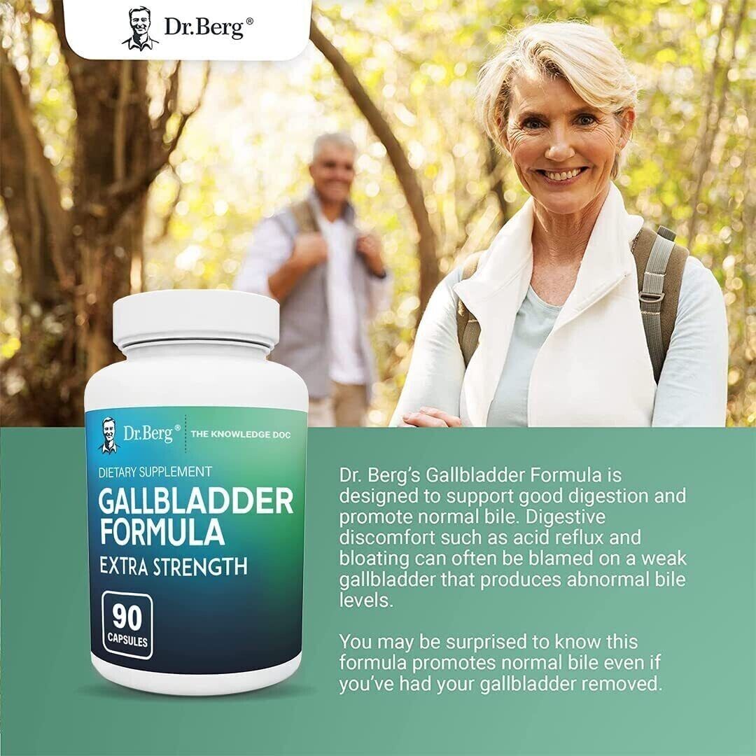 Dr. Berg’s Gallbladder Formula Extra Strength 90 Capsules - myvitamincentre