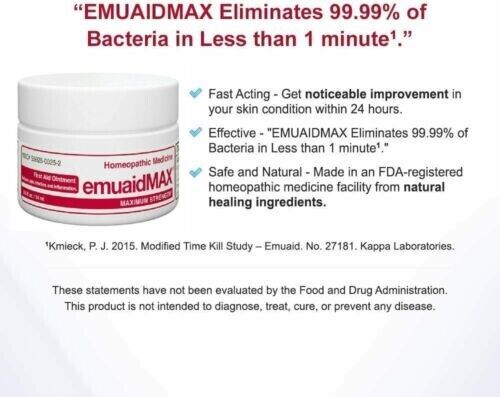 EMUAID MAX First Aid Anti-Fungal Natural Ointment 0.5oz/14mL - myvitamincentre