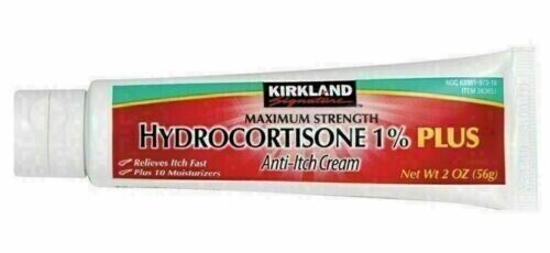 Kirkland 1% Hydrocortizone 56g Cream Skin Eczema Dematitis Anti Itching Relief - myvitamincentre