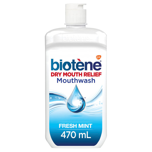 Biotene Oral Rinse Mouthwash to moisturise a Dry Mouth, Breath Freshener and Soothing Moisturisation, Fresh Mint, 470ml - myvitamincentre