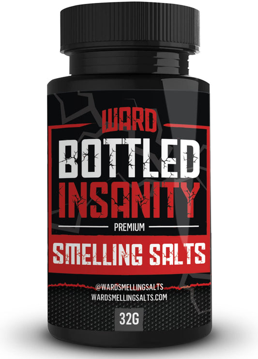 Ward Smelling Salts - Bottled Insanity - Insanely Strong Ammonia Inhalant | Smelling Salt for Powerlifting Hockey Football and More - myvitamincentre