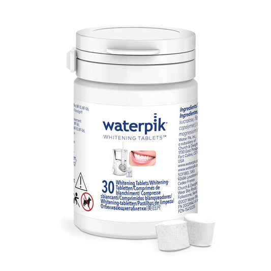 Waterpik Whitening Water Flosser Refill Tablets (30 Count) - Only for the Waterpik Whitening Flosser, Packaging May Vary - myvitamincentre