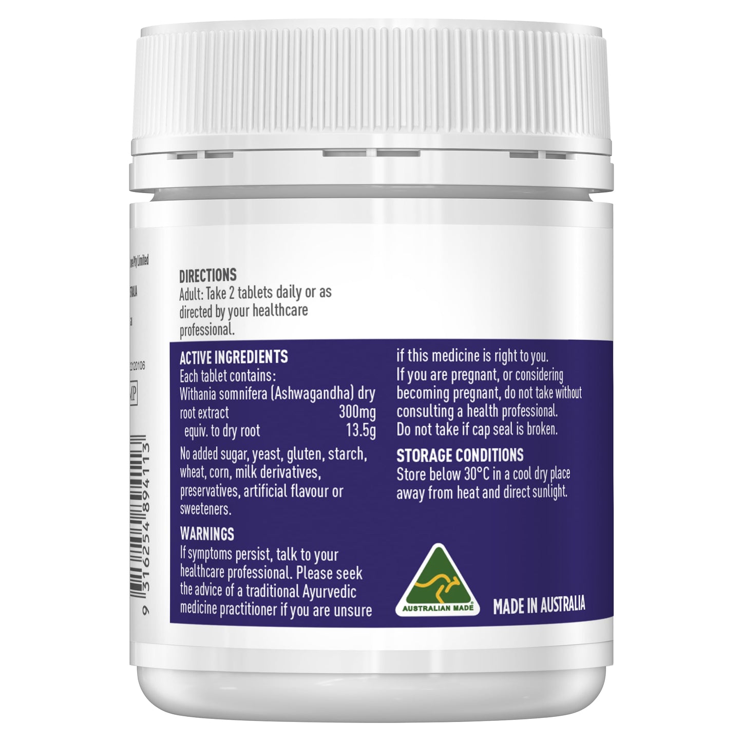 Healthy Care High Strength Ashwagandha - 60 Tablets | Relieves symptoms of stress & mild anxiety - myvitamincentre