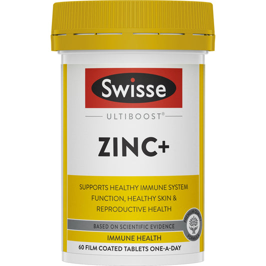 Swisse Ultiboost Zinc+ Tablets, 60 Count - myvitamincentre