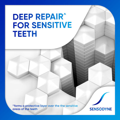 Sensodyne Toothpaste, Repair and Protect, Sensitive Teeth and Cavity Prevention, Whitening, 100g - myvitamincentre